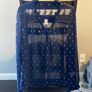 Bila long sleeve sheer top